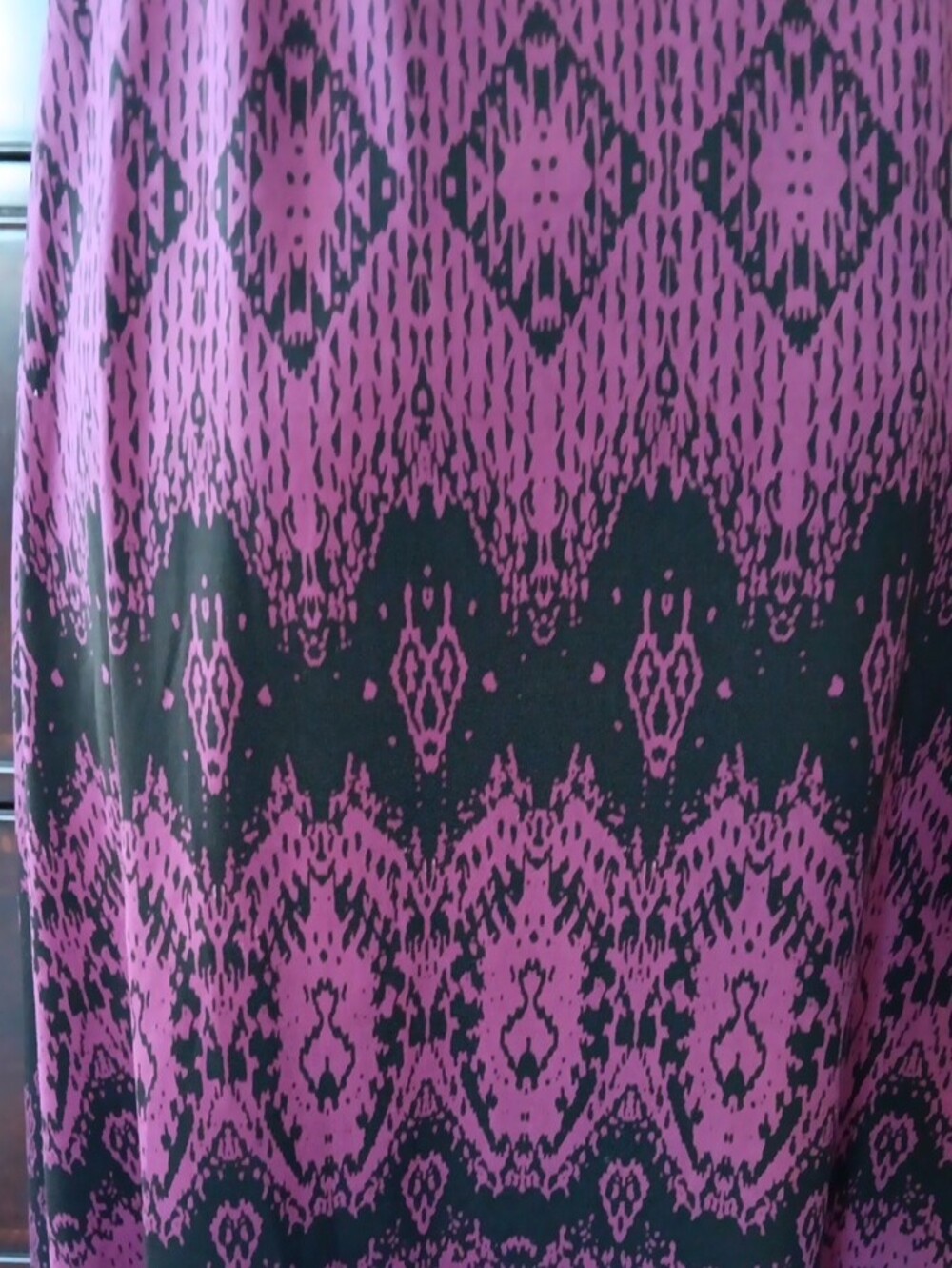 Charlotte Russe Berry and Black Halter Ikat Dress - Picture 5 of 7